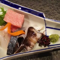 魯忍 - お造り 本鮪中トロ･平目･鳥貝･〆鯖