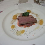 トラットリア・アルベロ - 前菜／鴨の燻製とクスクスのサラダ