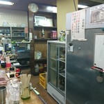 伊勢屋酒店 - 店内、L型カウンター❗