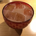 春夏秋冬ざこや - 桃酒（ソーダ割り）