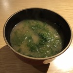 春夏秋冬ざこや - あおさの味噌汁