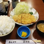 清水屋 - ロース定食