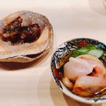 くろ﨑 - 2018.2.  大分県産 赤貝のヒモと肝