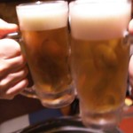 千年の宴 - 生ビールで乾杯