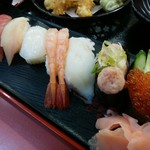 天まつり - 「天ぷら＆寿司７貫セット」