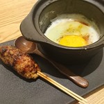 カミヤ - つくね(トリュフ風味のココットにしてくださいました)