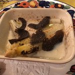 アンティカ オステリア バーチョ - 仏産ホワイトアスパラ卵オーブン焼き 2,500円