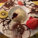 アンティカ オステリア バーチョ - ピスタチオパンナコッタ 700円