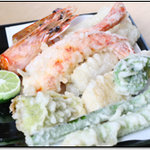 Kappouan Egami - 揚物/天ぷら季節の盛り合わせ(季節のコース料理）