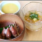 Kappouan Egami - 先付/ホタルイカ酢みそ・のれそれ(季節のコース料理)