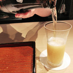 富小路 やま岸 - 瓶ビール(2018.2月上旬)