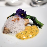 FURUYA　augastronome - スズキのポワレ　カニ風味のベアルネーズソース