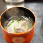 津の守坂 小柴 - 猪汁　九条ネギ