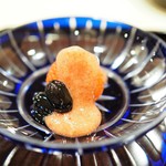 津の守坂 小柴 - いちご（あまおう）　イチゴソース　黒豆