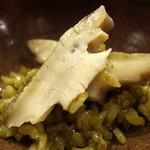 中国料理マスキ - 料理写真:蒸し鮑と鮑の肝のリゾット