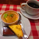 Bistrot AOKI - デザート盛り合わせとコーヒー