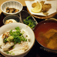 焼きふぐ 優ふく 北新地店 - ふぐたたき丼とふぐ唐揚