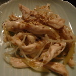 大島や - 蒸し鶏葱和え　(酒・ビール・焼酎何でも御座れ!）