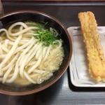 やなぎ屋 - 温かけうどん200円 ちくわ天90円
            タイムトライアルの始まりである