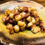 萬的中華 笑龍 - ホタルイカと長芋の炒めもの。