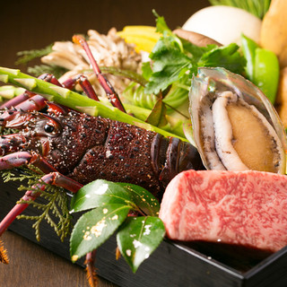 [Seasonal Cuisine] Luxury ingredients and seasonal ingredients are completed with "Teppanyaki x Japanese-style meal"