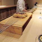 富小路 やま岸 - ふぐの白子焼き(2018.2月上旬)