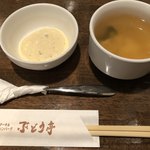 ぶどう亭 - タルタルソースとスープ