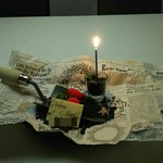 グランド ダイア - デザート２品目は、お祝いのメッセージをホワイトチョコに添えて･･･