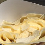 クレープ Smile - カスタードクリームチョコソースバナナトッピング(240円)