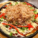 博多串焼き バッテンよかとぉ - 「山芋お好み焼き」(519円税込)。