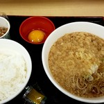 いろり庵きらく - 朝食納豆セット：420円