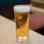 タイ国料理　チャイタレー - 2018.3 生ビール（550円）サッポロ黒ラベル