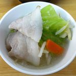 タンメンしゃきしゃき - タンメン（大盛）800円、野菜大盛（無料）、ライス（11:00-15:00無料）