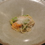 リストランテ カノフィーロ - フランス産仔羊のラグーと空豆のソース　キタッラ