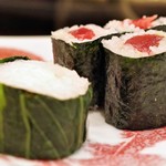 鮨 井上 - 広島菜巻と鉄火巻