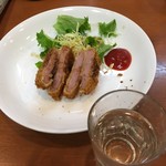 全国珍味・名物　難波酒場 - 酔鯨&ハムカツ