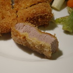 洋食 つばき - 黒豚ひれかつ(1,800円)