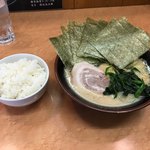 こく丸 - ラーメン＋海苔増し＋半ライス（ランチタイムサービス）