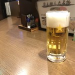 覇王樹 - 生中(ちょい飲みセット 980yen)