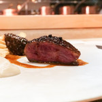 SUGALABO - 牛のはらみに菊芋ピューレとアンディーブともりゆ茸