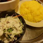 サンライズ - サラダとサフランライス