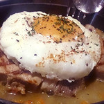 ビストロコバ - 自家製ロースハムのハムエッグ