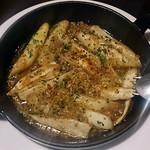 ビストロコバ - ホワイトアスパラとマコモ茸のソテー　焦がしバターソース