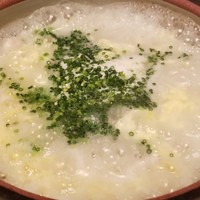 ふく政 - ⑪虎河豚雑炊
                  もう、お腹いっぱいでギブアップ寸前なのに、おかわりしてしまいました。(>_<")