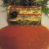 The Arts Fusion - フォークで野菜のテリーヌは食べづらかった。