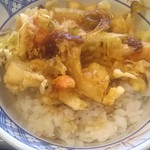 Sarashina Kazokutei - 海老とホタテのかき揚げ丼