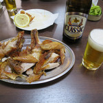 若鶏半身揚げ/サッポロクラシック