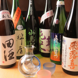 We offer a wide variety of sake from Tohoku.