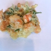 お座敷天婦羅 天政 丸ビル店 - かきあげ