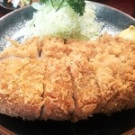 とんかつ 力亭 - 大ロースカツ定食